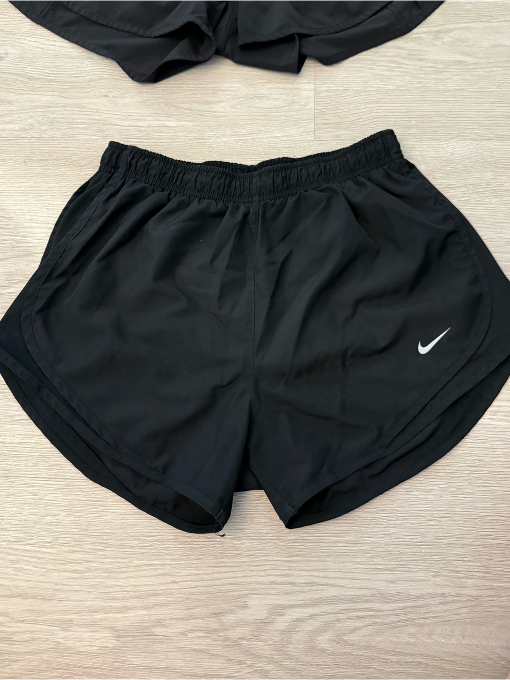 Nike Black Women's Athletic Running Shorts with Swoosh